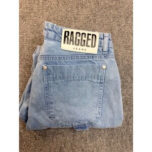 Ragged Jeans Mens 30 Light Wash Denim Cargo Pants Workwear Streetwear Paneled Bl